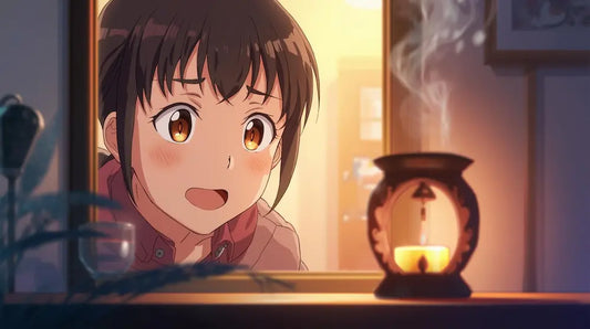 enfant regarde brule parfums